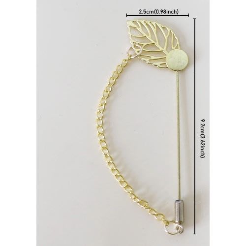 20 Lapel Brooch Pins With Chain For Diy