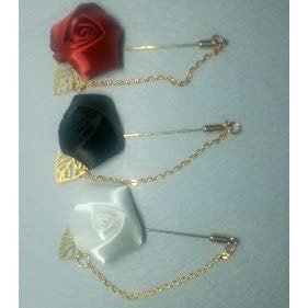 20 Lapel Brooch Pins With Chain For Diy