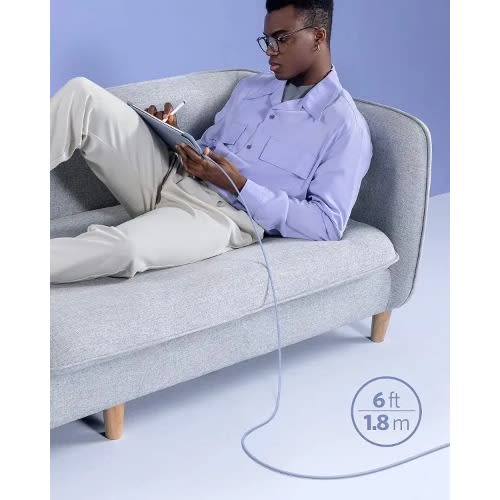 Powerline Iii Flow USB-C To Lightning Cable - Purple – 6Ft