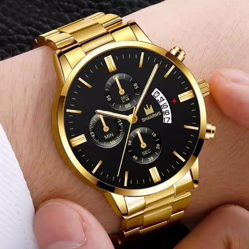 2 In 1 Men Unisex Wrist Watch With Bracelet