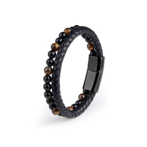 2 In 1 Men Unisex Wrist Watch With Bracelet