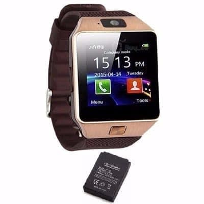 Dz09 Smart Phone Watch + Free Battery - Sim Card Watch-memory Card Port