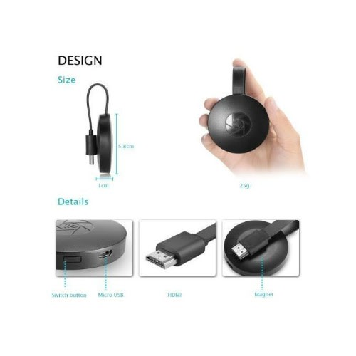 Hd 1080p Wifi Display Dongle Youtube Airplay Miracast Tv Chrome