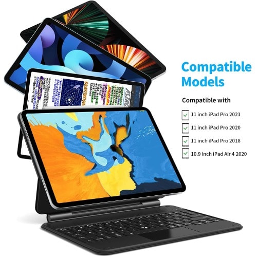 Magic Keyboard With Backligt Touchpad For 11 Inch Ipad Pro (2018/2020/2021)