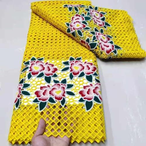Embroidery Cord Lace- Yellow