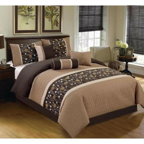 Royal Design Bedsheet + Pillowcases -Brown