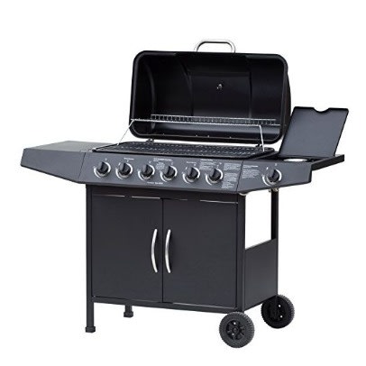 Dayton 6 + 1 Gas Burner Grill Barbecue Machine