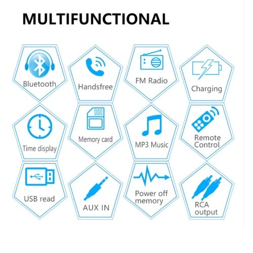 Swm-1044 Universal Car Bluetooth Mp3 Player Supports Tf Card U Disk Fm Car Radio