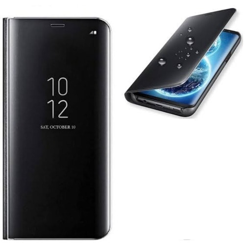 Clear View Flip Case For Huawei P20 Pro - Black