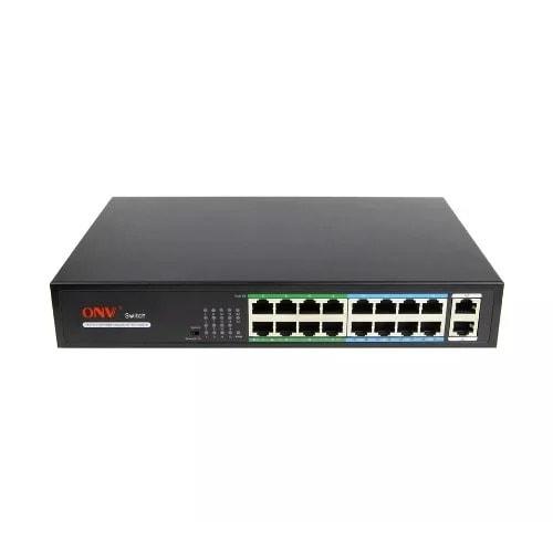 Unmanaged Poe Switch - Onv-h1016pls - 16 Port 10/100mbps