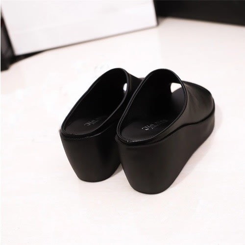 Wedge Slippers For Ladies - Black