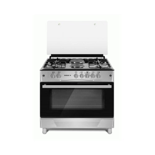 4 Gas Burner + 2 Electric Burner - Black And Gray