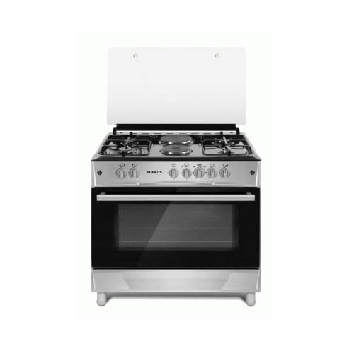 4 Gas Burner + 2 Electric Burner - Black And Gray