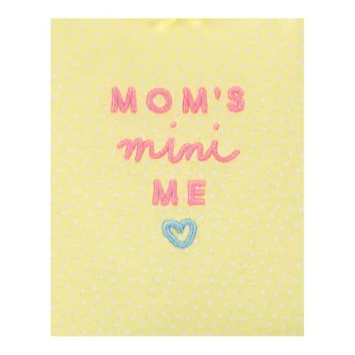 Baby Girl Mom Mini Me Bodysuits And Matching Pant 3 Set- Yellow