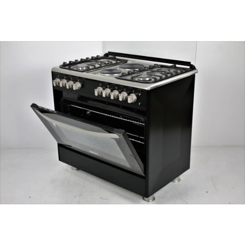 Aeon Gas Cooker 90x60 With 4 Gas + 2 Hot Plate And 2 Gas Oven Burner - Inox Hob - Ff9422gbzj