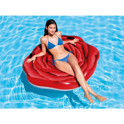 Red Rose Mat With Handles