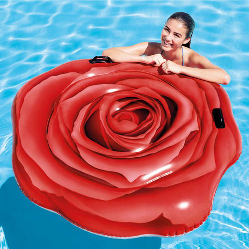 Red Rose Mat With Handles
