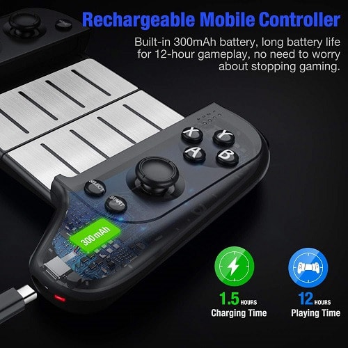 Wireless Bluetooth Controller Gamepad For Android/IOS With Flexible Joystick