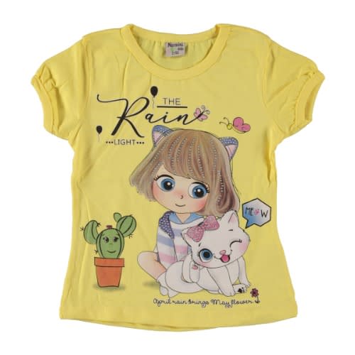 The Rain Light Girl T-shirt - Yellow
