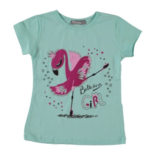 Ballerina Girl T-shirt-  Green
