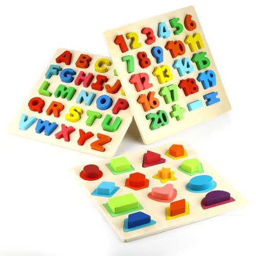 3packs Learning Toy - Shape + Number & Alphabet