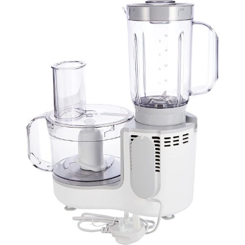 Food Processor 600 Watt -  White - Plastic
