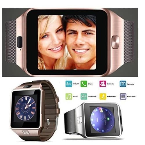 Dz09 Bluetooth Smart Watch Wristwatch Gold