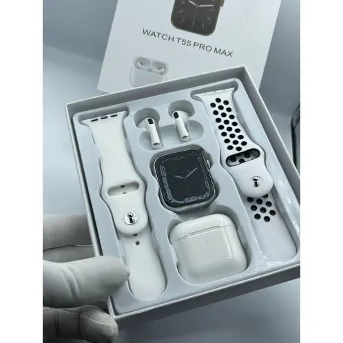 T55 Pro Max With Earbud & Extra Strap Series 7 For Android & iPhone