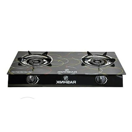 Double Burners Top Gas Cooker - Glass