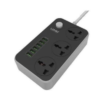 Ldnio 6 Port USB 3 AC Intelligent Surge Protector - Power Socket