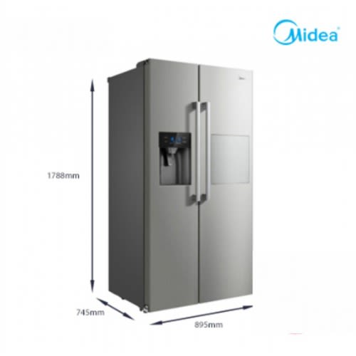 Side By Side Fast Cooling Refrigerator-hc-657wen With Ice Cube Maker - 490l