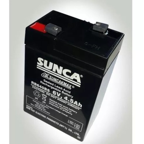 6v 4.5ah Sunca Rechargeable Fan Battery