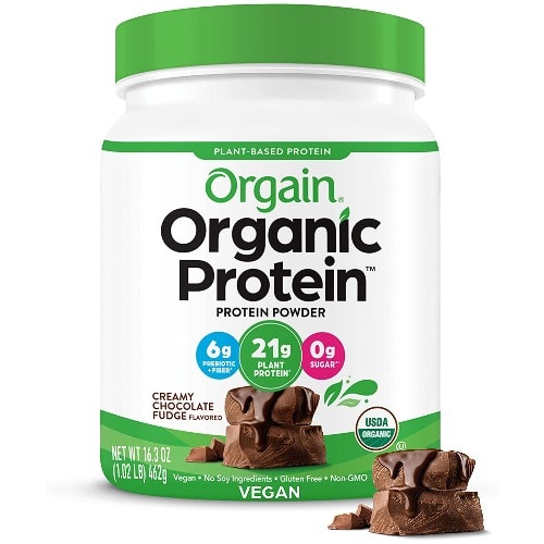 Organic Plant Based Protein Powder - Creamy Chocolate Fudge - 1.02lb (462g)