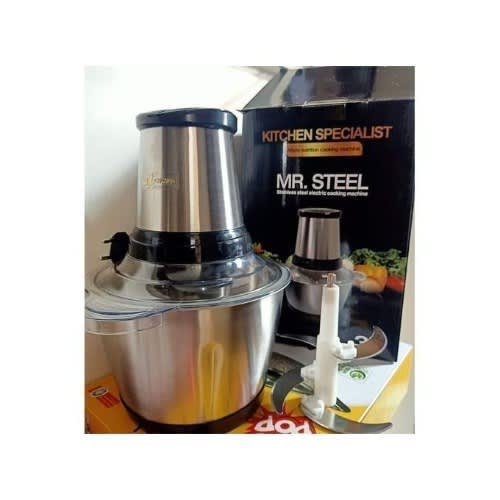 Mr. Steel Electric Stainless Yam Pounder & Food Processor Machine-3L