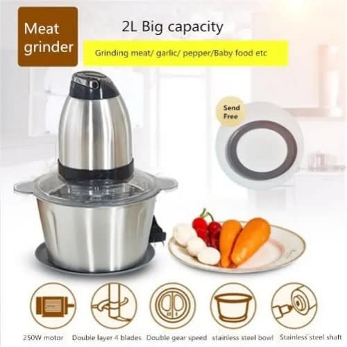 Mr Steel Stainless Steel Meat Grinder & Food Processor-2l