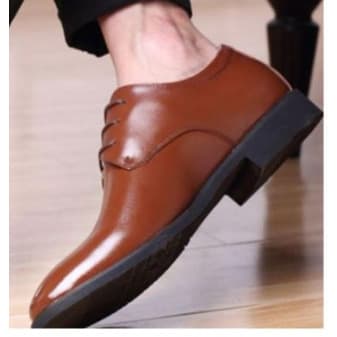 Men's Leather Office Shoe - Brown