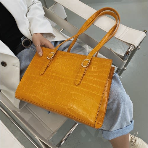 Women's Large Capacity Bag- Yellow
