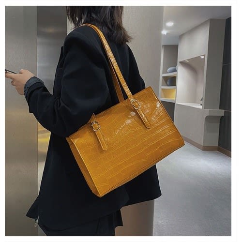 Women's Large Capacity Bag- Yellow
