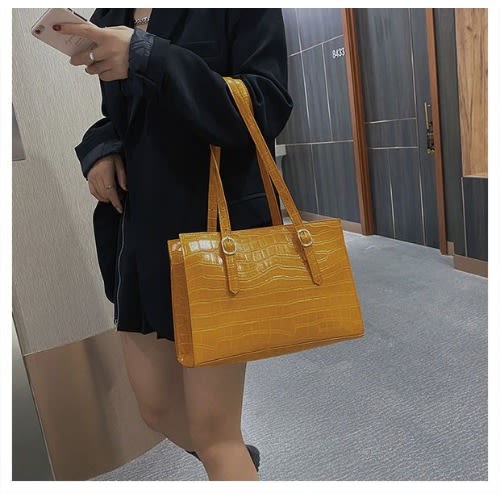 Women's Large Capacity Bag- Yellow