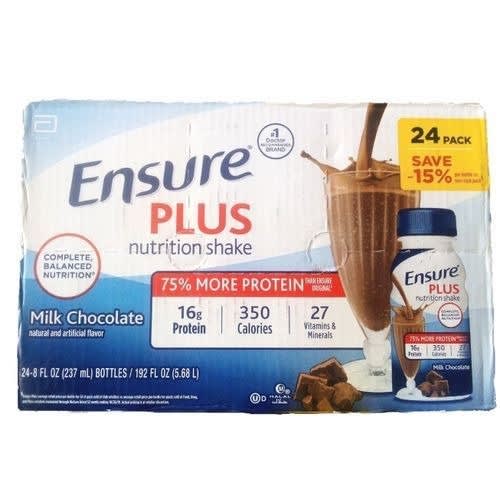 Plus Nutrition Shake Milk Chocolate 237ml - Pack Of 12