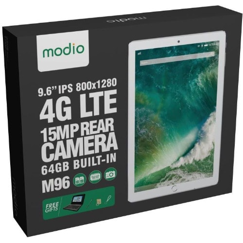 M96 - Dual Sim Tablet - Keyboard- 9.6" - 64GB ROM - 3GB RAM - 4G LTE - Gold
