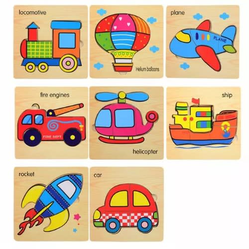 Educational Montessori Jigsaw Puzzel For Children - 8 Pieces