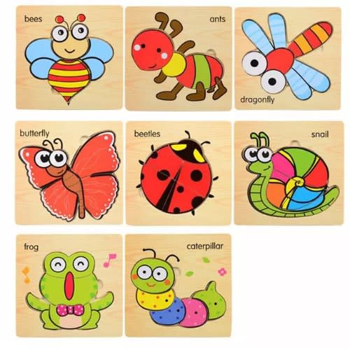 Educational Montessori Jigsaw Puzzel For Children - 8 Pieces
