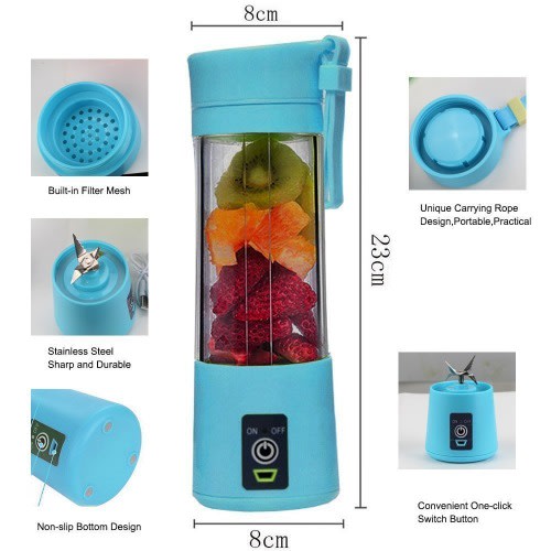 Rechargeable & Portable Juicer Blender - Blue