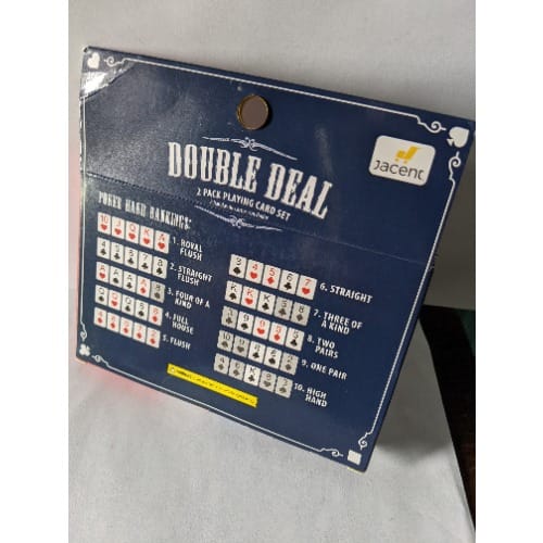 2pack Playing Card Set Double Deal Poker Deck With 5 Dice