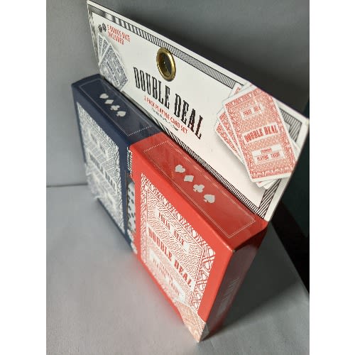 2pack Playing Card Set Double Deal Poker Deck With 5 Dice