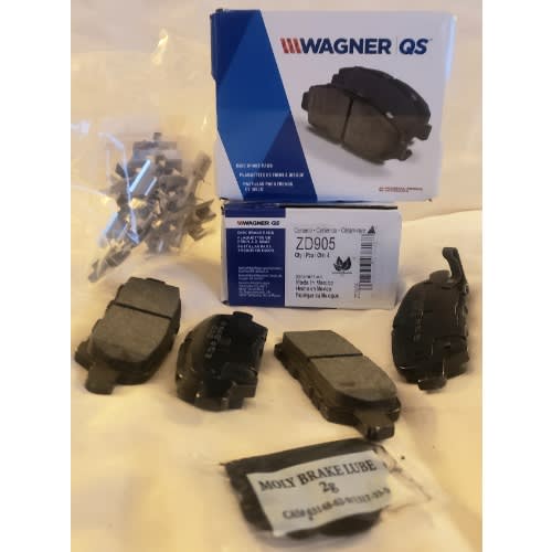 Set Of Zd905 Quick Stop Ceramic Rear Brake Pad - 4pcs