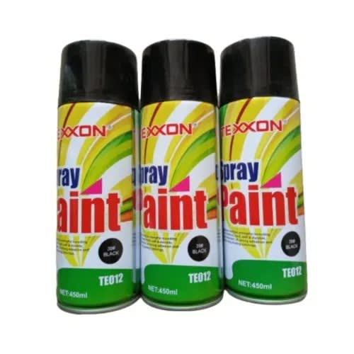 Spray Paint - Black- 3pcs - 450ml