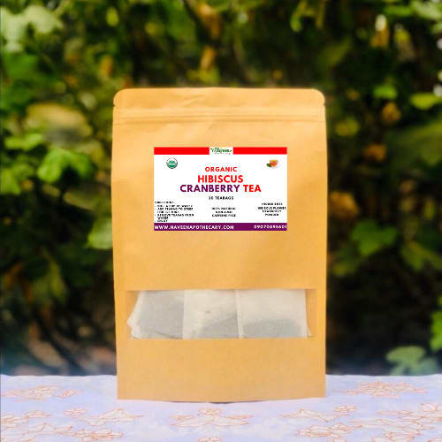 Organic Hibiscus Cranberry Tea - 30 Teabags