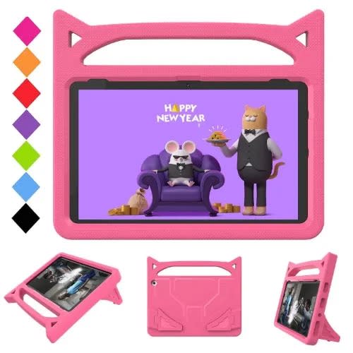 Shockproof Tough Defender Back Case For Kid Amazon Fire Hd 8